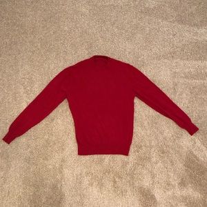 Red Cashmere Pullover Sweater
